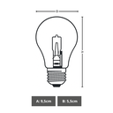 Ver imagem 4 de 10 Unidades Lâmpada Quente Halógena Classic A55 220V Potência 100W Temperatura 3000k Durín