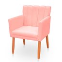 Ver imagem 5 de Kit com 2 Poltronas Cadeiras Elegante Confortável e Reforçada para Sala Carol Suede