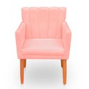 Ver imagem 4 de Kit com 2 Poltronas Cadeiras Elegante Confortável e Reforçada para Sala Carol Suede