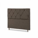 Ver imagem 5 de Cabeceira para Cama Casal Estofada 1,38 ,Mts Zoe Vilajo: Suede Marrom