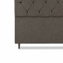 Ver imagem 6 de Cabeceira para Cama Casal Estofada 1,38 ,Mts Zoe Vilajo: Suede Marrom