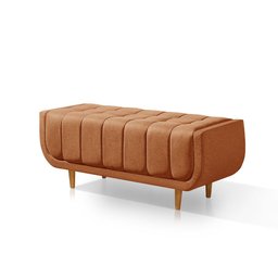 Recamier Alemanha 1,30M com Base Madeira Linho Sofatec - 2