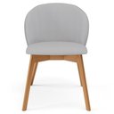 Ver imagem 3 de Kit 06 Cadeiras de Jantar e Estar Living Estofada Mia L02 Linho Cinza - Lyam Decor