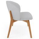 Ver imagem 5 de Kit 06 Cadeiras de Jantar e Estar Living Estofada Mia L02 Linho Cinza - Lyam Decor