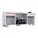 Ver imagem 6 de Conjunto Sala de Estar Rack 2 Portas com Painel para Tv até 42 Polegadas 181cmx135cm Benevello