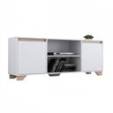 Ver imagem 4 de Conjunto Sala de Estar Rack 2 Portas com Painel para TV até 42 Polegadas 181CMX135CM Benevello Branco
