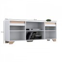 Ver imagem 6 de Conjunto Sala de Estar Rack 2 Portas com Painel para TV até 42 Polegadas 181CMX135CM Benevello Branco