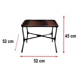 Mesa de Centro Junco Sintético Varanda Área de Lazer - 2
