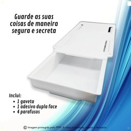 Mini Gaveta Adesiva Secreta Organizadora Multiuso Mesa - 5