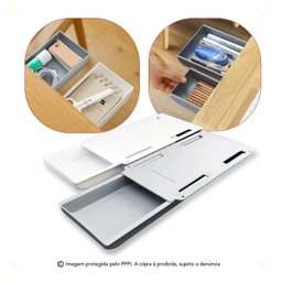 Mini Gaveta Adesiva Secreta Organizadora Multiuso Mesa - 2
