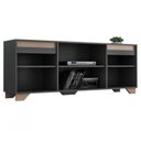 Ver imagem 5 de Conjunto Sala de Estar Rack 2 Portas com Painel para Tv até 42 Polegadas Benevello