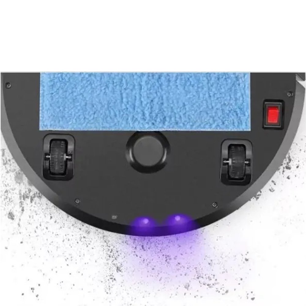 Robo Aspirador Passa Pano Multifuncional Varre Luz Ultravioleta Sensor Anti Queda Obstaculo Limpeza - 5