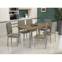 Ver imagem 1 de Base de Metal para Mesa de Jantar Iguaçu Marrom/Nickel