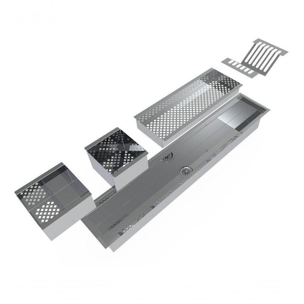 Calha de Louças em Inox Ajb - 110cm - 6