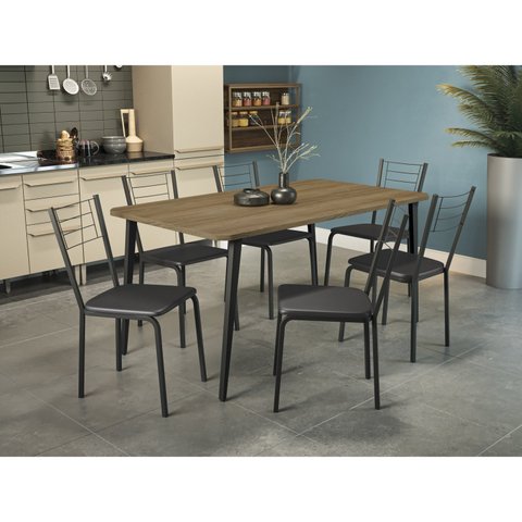 Base de Metal para Mesa de Jantar Iguaçu Preto