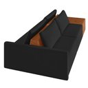 Ver imagem 4 de Sofá Ilha 2 Lugares Living 252cm Modulado Lary Veludo K01 Cor Preto