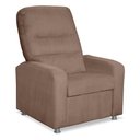 Ver imagem 2 de Poltrona Decorativa do Papai Reclinável Confortável Suede - Lm Decor Cappuccino