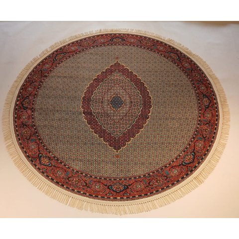 Tapete Clássico Oriental Mahi Bege 200 cm Tipo Persa