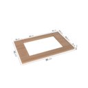 Ver imagem 2 de Tampo para Cooktop Planejado 4 Bocas 80cm Ipanema CabeCasa MadeiraOriginals Marrom/Acácia