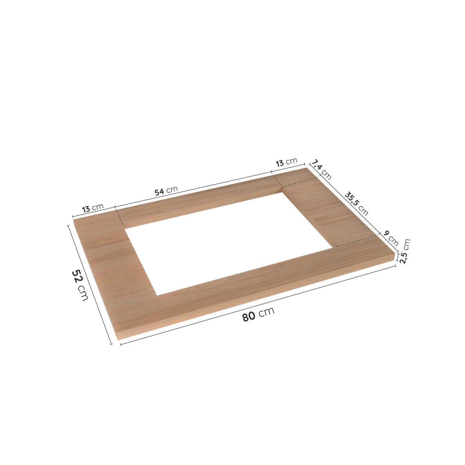 Tampo para Cooktop 4 Bocas 80cm Ipanema Cabecasa Madeiramadeira - 3