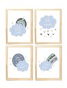 Ver imagem 1 de Kit Quadro Nuvem e Arco Íris Decorativo Quarto Criança Bebê Enxoval