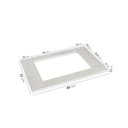 Ver imagem 2 de Tampo para Cooktop Planejado 4 Bocas 80cm Ipanema CabeCasa MadeiraOriginals Branco/Mármore