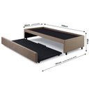 Ver imagem 3 de Bicama Box para Dois Colchões Solteiro Linho