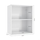 Ver imagem 3 de Armário Aéreo Celeste Kappesberg 100% Mdf 1 Porta Branco/verde 60cm