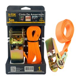 Cinta para Amarração de Carga Reforçada com Catraca [5m] Suporta 500kg - 3