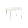 Conjunto Sala de Jantar 1 Mesa Iguaçu Tampo Vidro Retangular 4 Cadeiras Portugal - 5