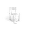 Conjunto Sala de Jantar 1 Mesa Iguaçu Tampo Vidro Retangular 4 Cadeiras Portugal - 6