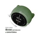 Ver imagem 4 de Poltrona Orgânica Atemporal Base Giratória Eloah Bouclé Italiano Verde Selva
