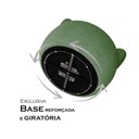 Ver imagem 4 de Poltrona Orgânica Atemporal Base Giratória Eloah Bouclé Italiano Verde Selva