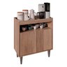 Buffet Balcão Aparador Cantinho do Café Corporativo Escritório 70cm Alice Freijó Amadeirado - 1