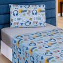 Ver imagem 6 de Kit Colcha + Jogo de Cama Bouti Kids Solteiro Infantil 5 Peças 100% Poliéster - Game
