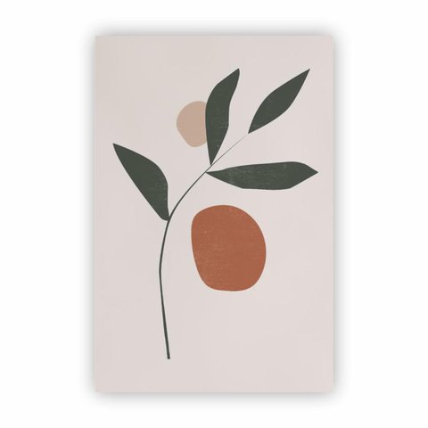 Quadro Decorativo Quarto Canvas Minimalista Galho 30x40cm