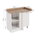 Ver imagem 3 de Balcão de Canto Reto Ipanema CabeCasa MadeiraOriginals