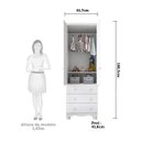 Ver imagem 6 de Quarto de Bebê Completo Guarda Roupa 2 Portas Cômoda e Berço Mini Cama Cambalhota Espresso Móveis