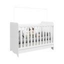 Ver imagem 5 de Quarto de Bebê Completo Guarda Roupa 2 Portas Cômoda e Berço Mini Cama Cambalhota Espresso Móveis