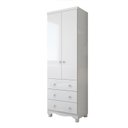 Ver imagem 3 de Quarto de Bebê Completo Guarda Roupa 2 Portas Cômoda e Berço Mini Cama Cambalhota Espresso Móveis