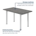 Ver imagem 4 de Mesa para Sala de Jantar Tampo Granito 120x75cm