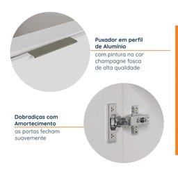 Balcão de Canto Reto sem Tampo sem Rodapé Ipanema CabeCasa MadeiraMadeira - 5
