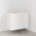 Ver imagem 2 de Balcão de Canto Reto sem Tampo sem Rodapé Ipanema CabeCasa MadeiraOriginals