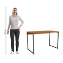 Ver imagem 4 de Mesa de Escritório Escrivaninha Kappesberg Industrial Canela/preto Fosco 118cm