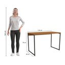 Ver imagem 5 de Mesa de Escritório Escrivaninha Kappesberg Industrial Canela/preto Fosco 118cm