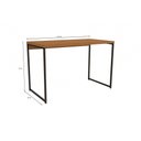 Ver imagem 3 de Mesa de Escritório Escrivaninha Kappesberg Industrial Canela/preto Fosco 118cm