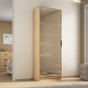 Ver imagem 1 de Sapateira Divino Good em MDF 66x187cm Porta Reflecta com LED Olmo 1232