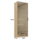 Ver imagem 6 de Sapateira Divino Good em MDF 66x187cm Porta Reflecta com LED Olmo 1232