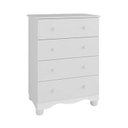 Ver imagem 4 de Quarto de Bebê com Cômoda 4 Gavetas e Berço Mini Cama 3 em 1 Cambalhota Espresso Móveis Branco/Brilho