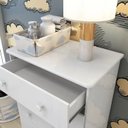 Ver mais imagens de Quarto de Bebê com Cômoda 4 Gavetas e Berço Mini Cama 3 em 1 Cambalhota Espresso Móveis Branco/Brilho